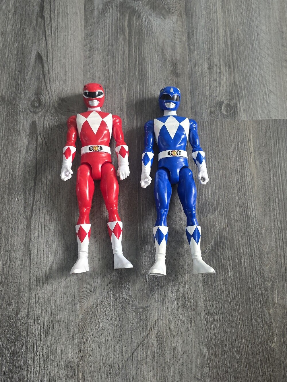 Power Ranger Red & Blue Action Figures - Set of 2